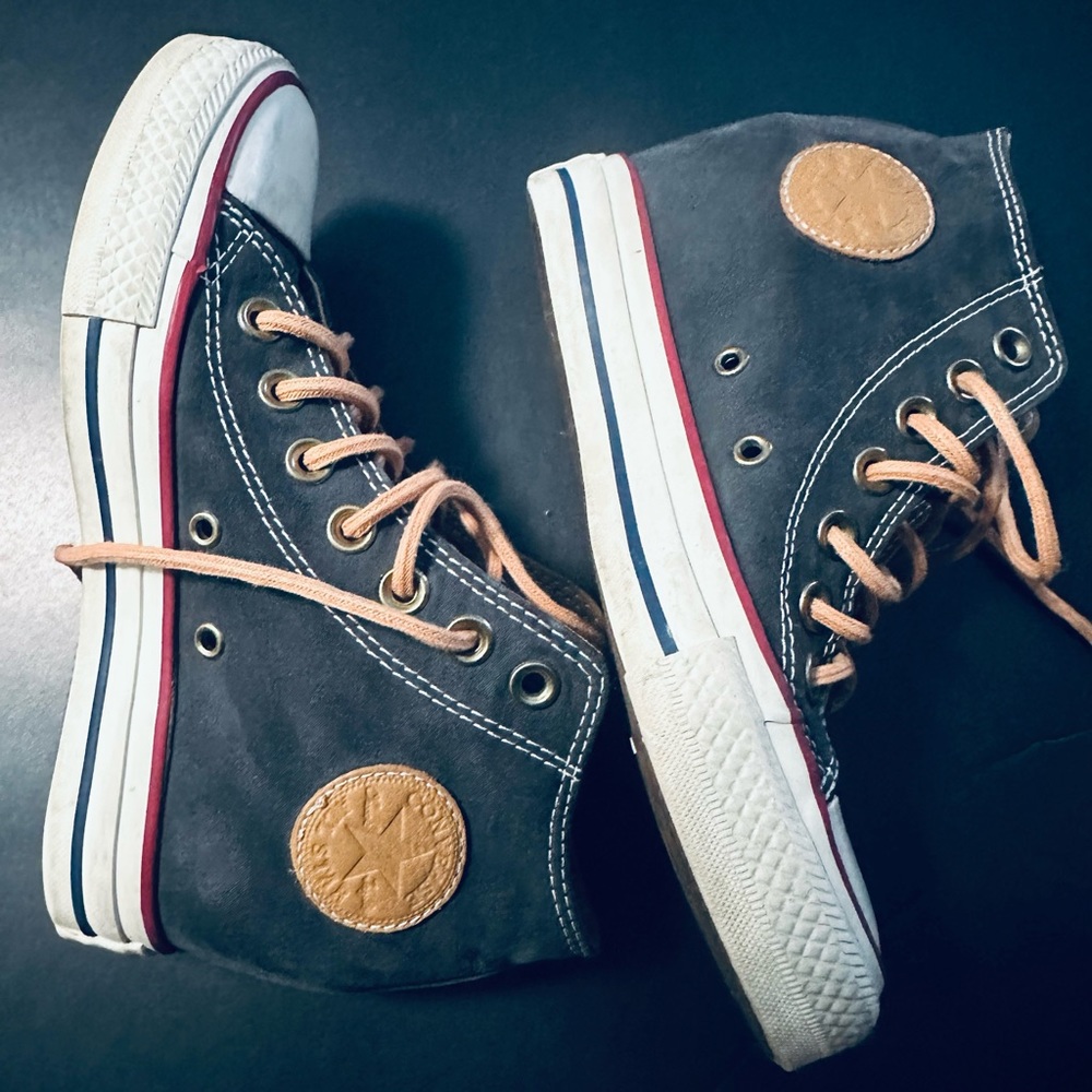 Converse high heels shoes size 6